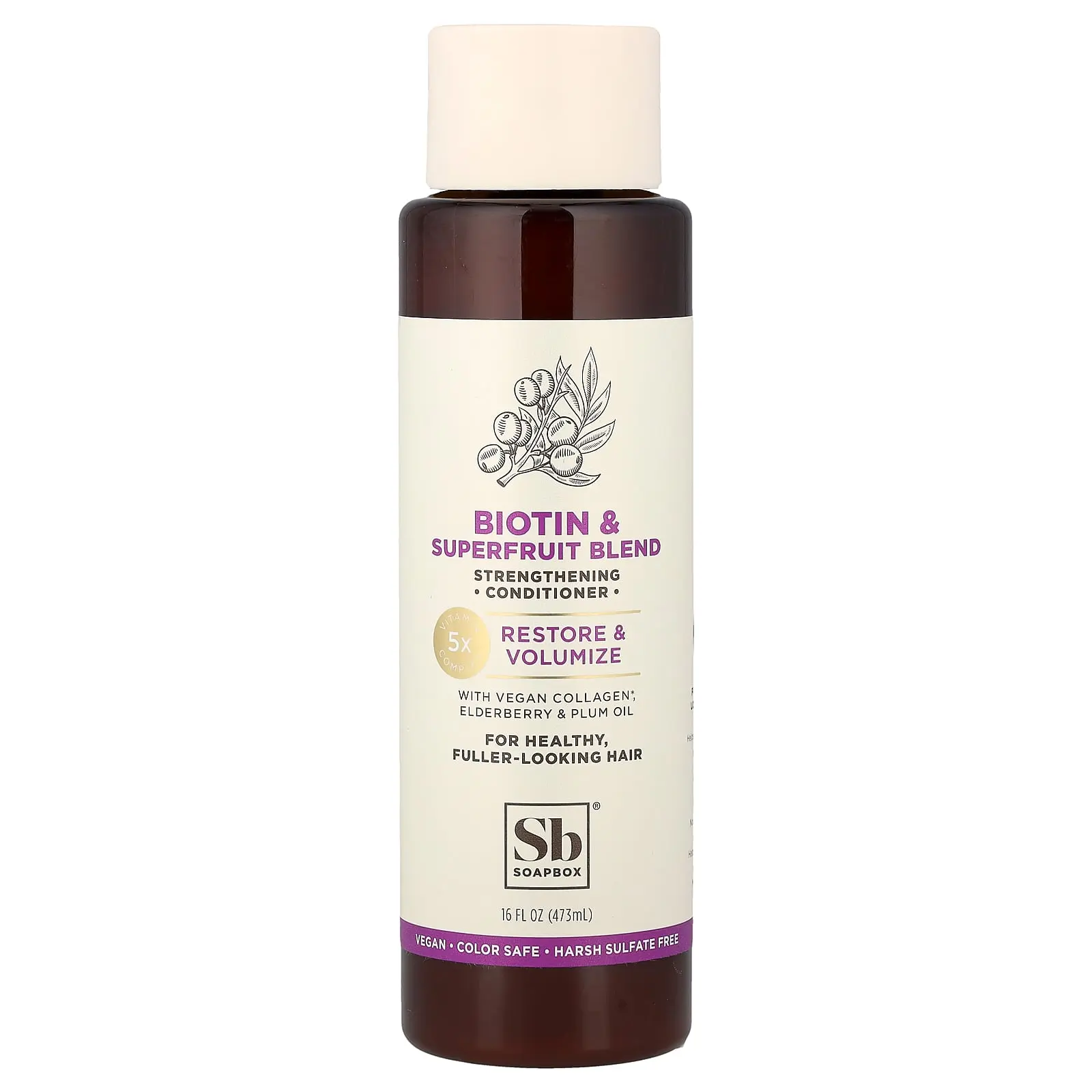 Soapbox Restore & Volume Conditioner, Biotin & Superfruit, 16 fl oz (473 ml)