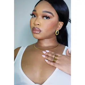 Sǔre Black Agate Natural Gemstone Earrings