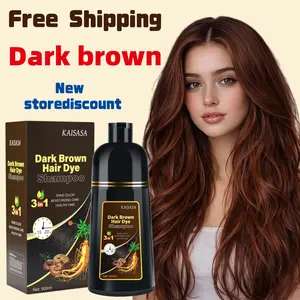 2026 New   Trends EMOKODA Herbal  Dye Shampoo | Wine Red | 3-in-1 Nourishing & Gray Coverage purple hair spray expert color rollers Nutrisse Reviver Nourishing Mask canas para semi-permanent Shampoo and Mask Set cover to