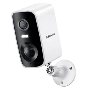 2k Battery Powered Security Camera Wireless Outdoor, AI Motion Detection, 2.4Ghz WiFi Full Color Vision Surveillance Indoor Home Camera, 2-Way Talk