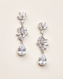 Helena CZ Dangle Earrings