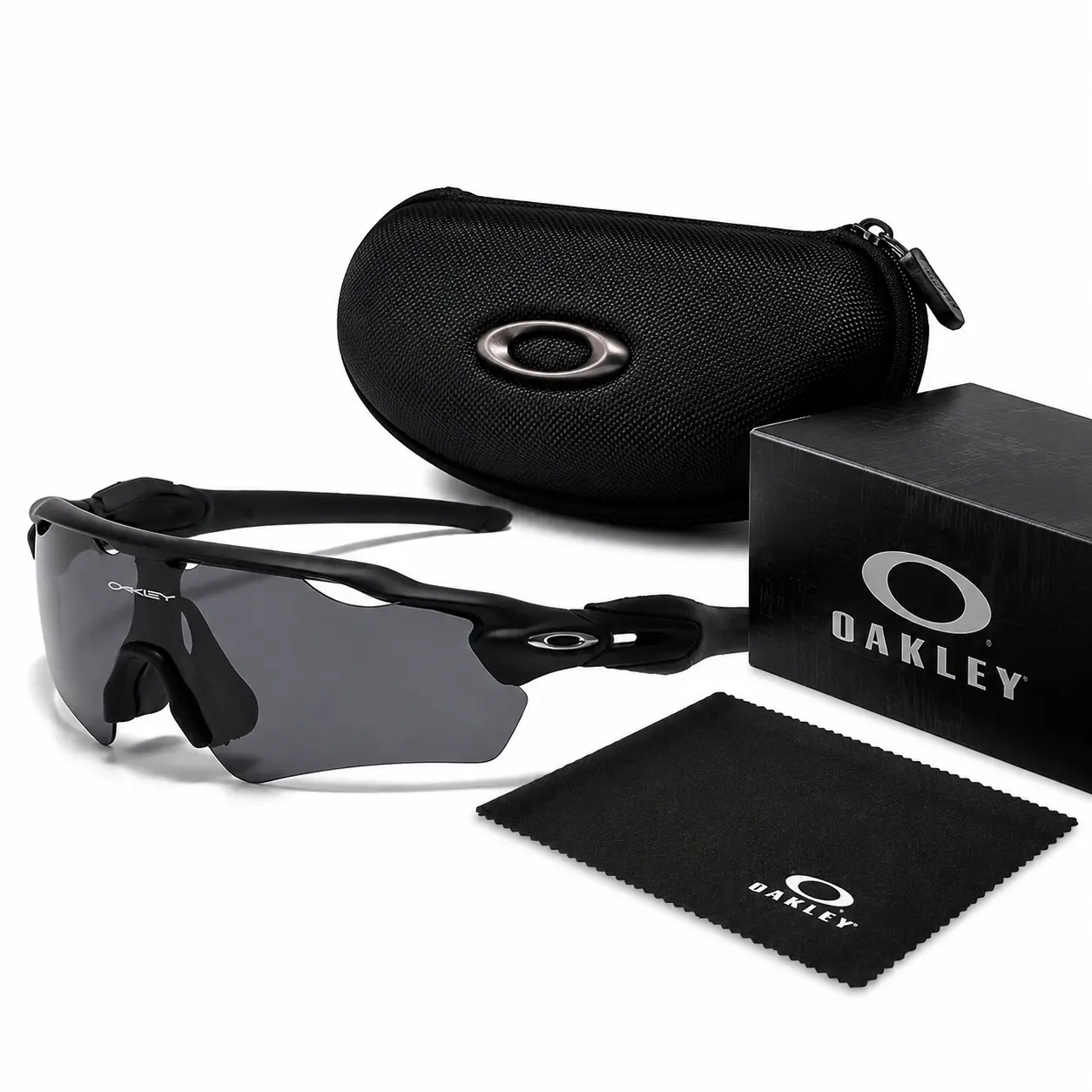 Oakley UV400 Wraparound Outdoor Eyewear Sport Sunglasses for Running Cycling Baseball Golf and Fishing