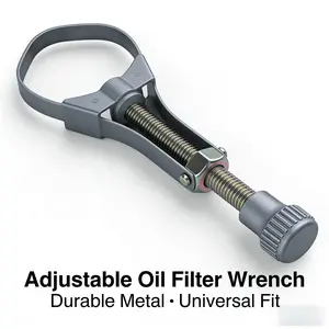 Shell-shaped Oil Filter Wrench for Automotive & Motorcycle Steel Band Design Auto Repair Tool Secure Grip Essential Mechanic DIY change adjustable