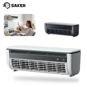 Saker Mini Air Conditioner Fan Portable Personal Air Cooler, Semiconductor Kitchen Cooling Fan with 2 Mist Ports, 6000mAh Cordless Desk Fan 3 Speeds for Home Office Cooking Small Room