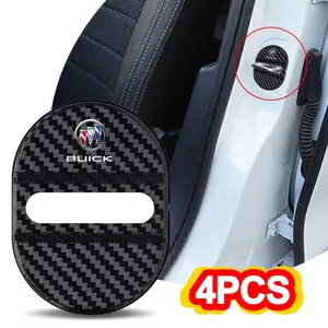 4pcs Car Styling Door Lock Protection Caps, Modification Accessories for Buick E4 E5 Lacrosse Encore Gl6 Gl8 Regal Rendezvous Skylark Velite 5