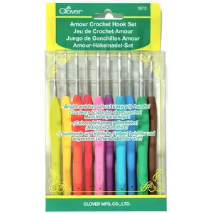 3672 Amour Crochet Hook Set, 10 sizes