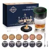 Amzseat Electric Whiskey Smoker Kit Built in Lighter, No Butane Needed, Rechargeable Cocktail Smoker Kit with 6 Wood Chips,Fashioned Drink Smoker Kit, Bourbon Whiskey Gifts for Men,Dad,Husband,Valentine's Day gift