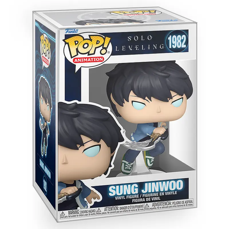 Funko POP Anime: Solo Leveling - Sung Jinwoo Vinyl Figure with Epic Collectibles Premium Box Protector Included