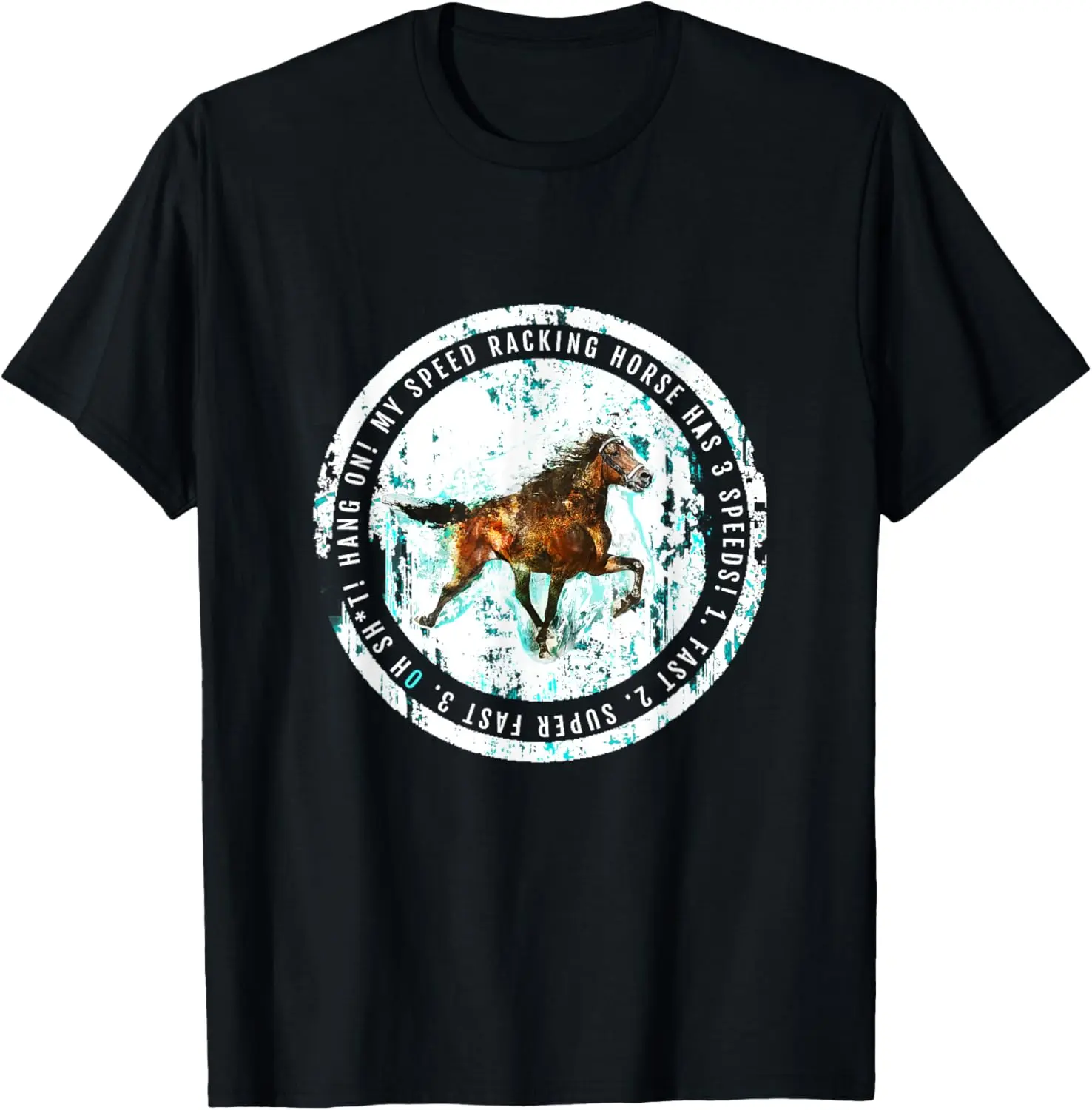 TrailRide Singlefoot Standardbred Rowdy Horse T-Shirt