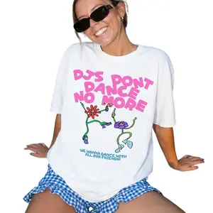 DJs Don’t Dance No More T-Shirt, Retro Disco Party Graphic Tee, Vintage DJ Club Culture Shirt, Unisex Music Lover Streetwear Merch