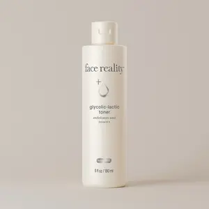 Face Reality Glycolic-Lactic Toner - Exfoliates and Renews Skin - 6 fl oz / 180 ml Bottle