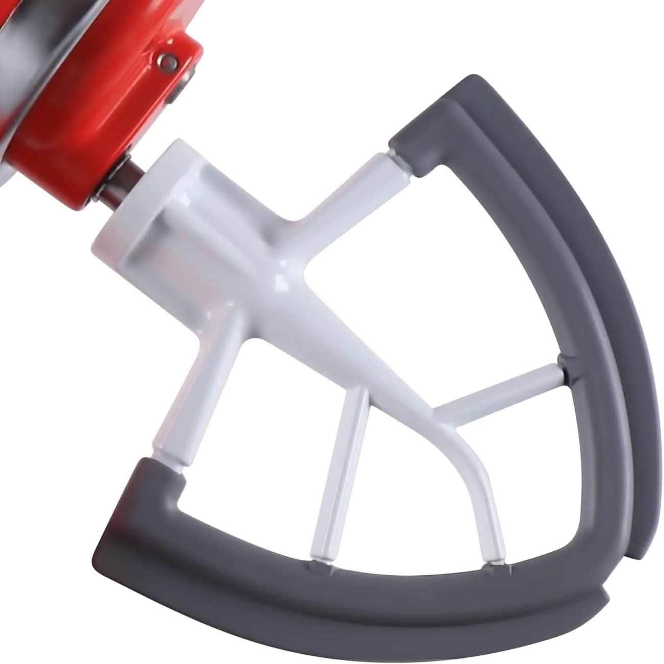 Flex Edge Beater Spatula for KitchenAid 4.5/5 QT Tilt-Head Stand Mixers, Flat Paddle with Reinforced Frame & Scraping Edges, Food-Grade Plastic, Dishwasher-Safe Mixing Accessory for Healthy Cooking, White