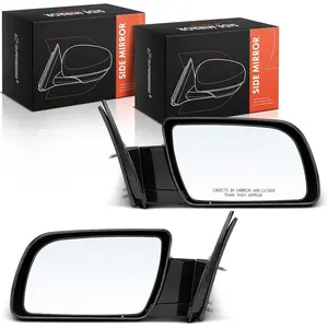 Pair 2 Manual Door Mirrors Driver Passenger Side NonHeated Manual Folding Compatible with Chevy GMC Blazer C/K 1500 2500 3500 Tahoe Yukon