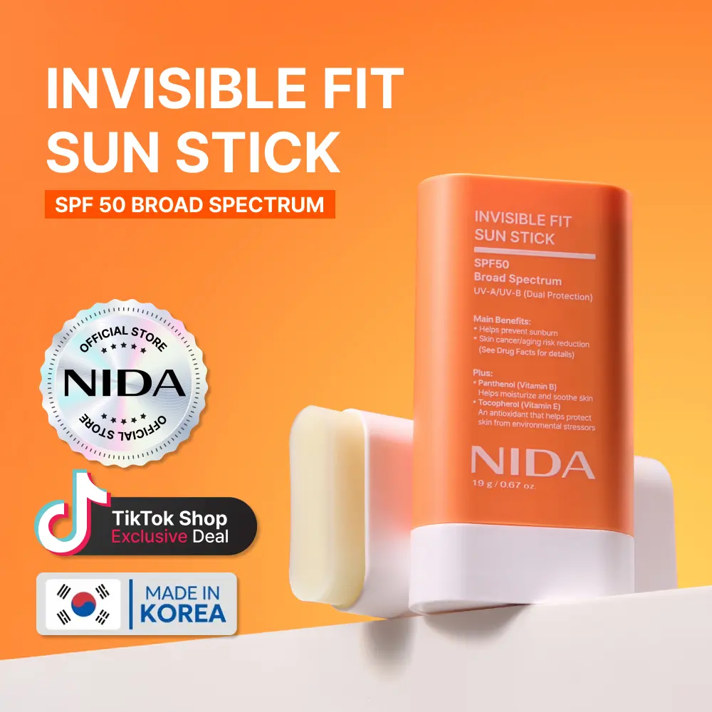 NIDA Invisible Fit Sun Stick SPF 50 Daily Sensitive Gentle