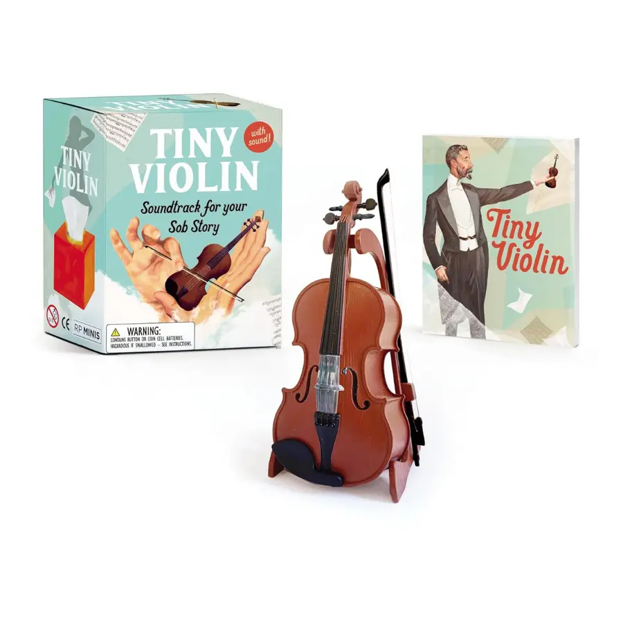 Tiny Violin: Soundtrack for Your Sob Story (RP Minis) - Miniature Musical Instrument Themed Funny Display Book