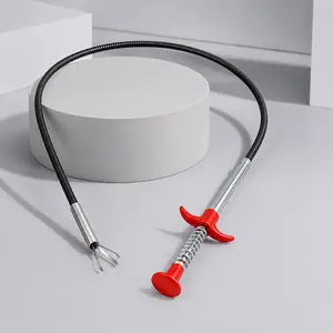 78.74-Inch Flexible Grabber Claw Reacher Tool with 4-Claw Design Bendable Hose Ergonomic Reaching Assist for Litter Pickup Sink Drain Cleaning & Toilet Maintenance Pipe Dredging Agent