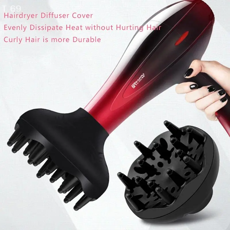 Brand-New Factory Sealed Plastic Hair Diffuser - 14cm Cover Diameter, 4~5cm Connection Diameter, Large Surface Professional Curly Hair Drying Tool, Universal Fit for Hairdressing Blowers, Curl Enhancing Salon-Grade Accessory