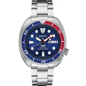 Seiko Prospex SRPE99 Automatic Diver's Watch - Blue Dial Stainless Steel Case 200M Water Resistance PADI Certified
