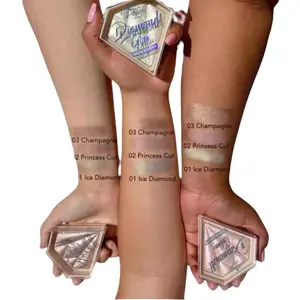 Diamond Glow Highlighter, Very Creamy, Pigmented, Vibrant Colors, for Highlight on Face or Body Bronzer Makeup