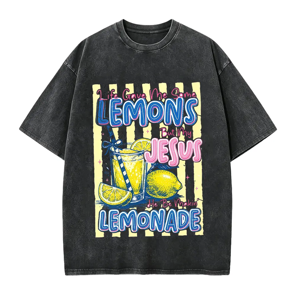 Washed T-shirt-Black
