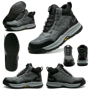 SEBOWEL Unisex Steel Toe Work Shoes Safety Sneakers Comfortable Lightweight Puncture Proof Slip on Indestructible Construction Work Shoes..