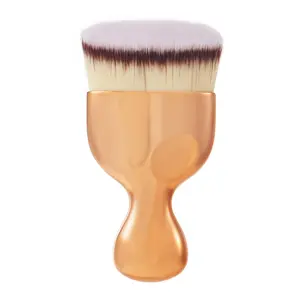 Angle Flat Foundation Kabuki Brush, COSHINE High Density Face Body Kabuki Makeup Brush for Liquid Foundation Powder Cream Contour and Self Tanner