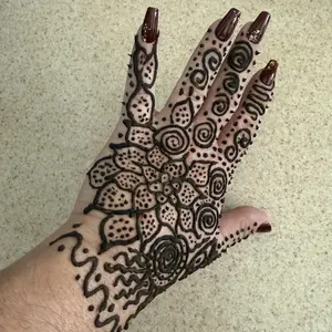 Henna Tattoo Paste Set, 3 Henna Pastes and 6 Waterproof Temporary Tattoo Stencils for Body Art and Nail Designs