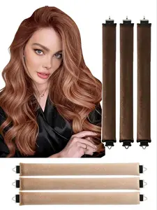3-Pack No Heat Curling Iron Set, Simple Hair Styling Tool, Heatless Curling Iron, Large Wave Sleep Roller, Home Use, Perfect Gift for Friends