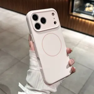 Luxury Liquid Silicone Original Phone Case for iPhone 17 Pro Max, 17 Pro, 17 Air, 17 For Magsafe Shockproof Matte Soft Cover