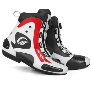 Four-season motorcycle riding boots, high-top with ankle protection, non-slip, wear-resistant, anti-collision, comfortable and breathable, riding gear for men and women