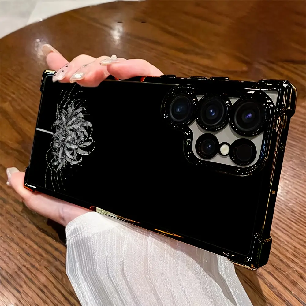 Tokyo Anime Ghoul Smartphone Casing, Shockproof Transparent Soft Back Accessory for Samsung Galaxy S25 S24 S23 S22 S21 FE Ultra Plus 4G 5G Handheld Devices