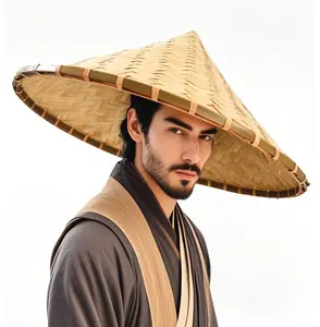 OUTDOOR SHAPING 2026 Trendy Waterproof Sun Hat UPF 50+ UV Protection Wide Brim Packable Windproof Adjustable Bamboo Coolie Straw Hat for Hiking Fishing Outdoor Adventures
