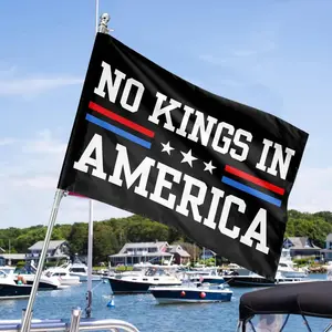 No Kings in America Flag, Anti-Trump Flag, Protest Flag, Democracy Flag, Protest, Gift for Anti-MAGA, Patriotic Flag, Liberal House Flag
