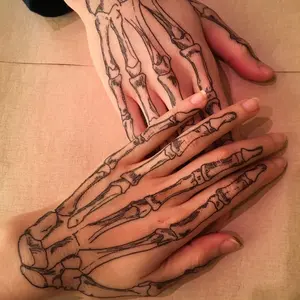 Skeleton Hand Temporary Tattoo for Halloween