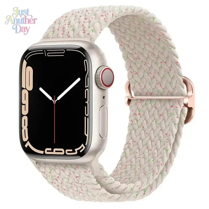 Braided Elastic Apple Watch Band – Stretch Strap (38–49mm, Series & Ultra) Braided Elastic Apple Watch Band – Stretch Strap (38–49mm, Series & Ultra)