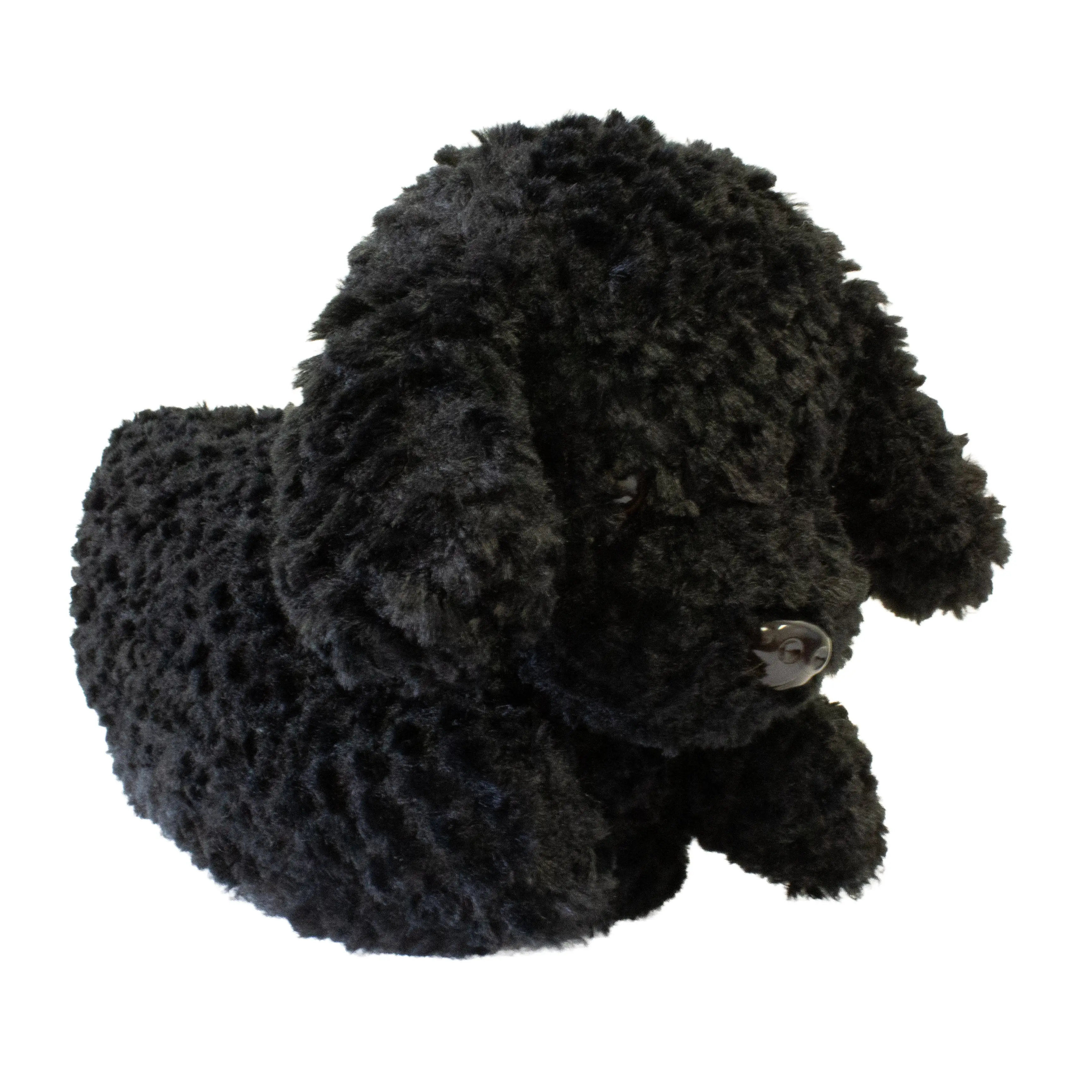 Black Doodle Slippers Unisex Realistic Design with Matching Dog Pattern Super Soft Comfortable Polyester Upper Memory Foam Sole