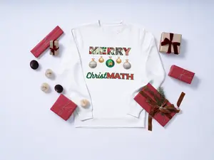 Merry ChristMATH Sweatshirt | Math Humor Holiday Crewneck