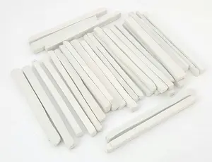 50 Pcs, White Slate Pencils, Cut From Natural Stone