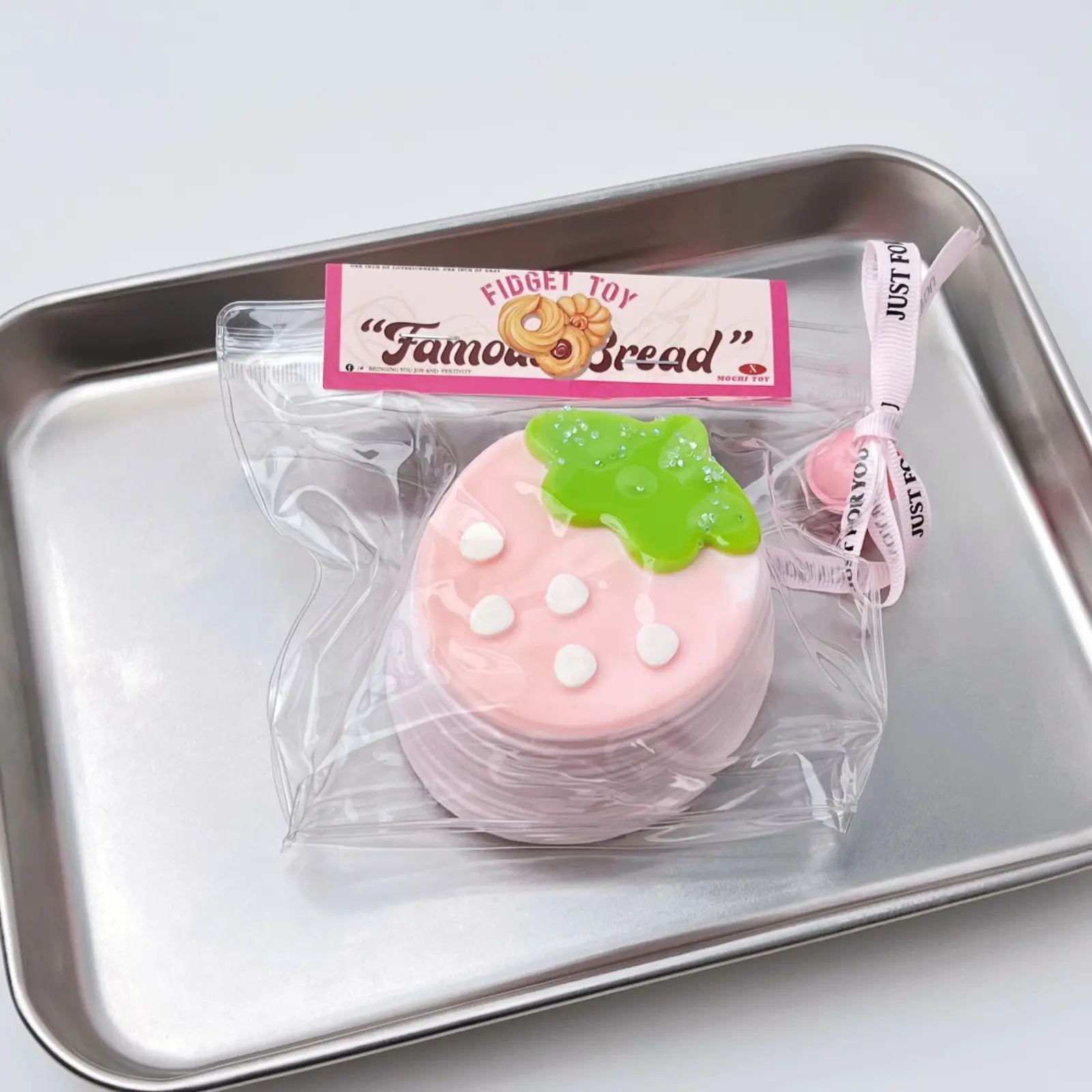 【Buy 3 get 1 free】Extra Thick Strawberry Layered Cake  taba squishy Silicone Slow-Rising Rebound Squishy Fidget Toys for Stress Relief - Soft Squeeze Toys with Thick Creamy Slime Texture, Handmade Non-Toxic Sensory Toys