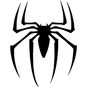 Spider Silhouette Notebook Car Laptop 5.5" (Black)