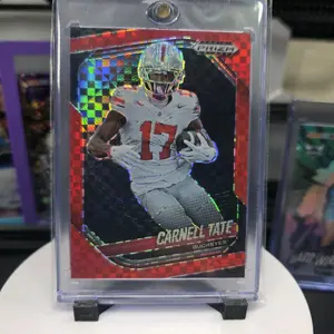 2025 Panini Prizm Black Football Carnell Tate Red Power /75