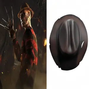 Halloween Freddy Mask Hat Set, Perfect for Bar Parties & Cosplay Events, Unique Costume Accessory for Halloween Celebrations