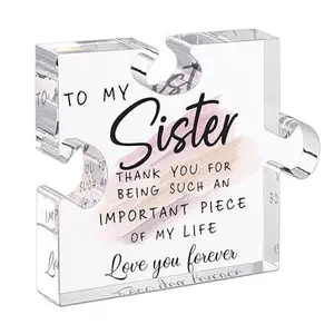 Nexapick Puzzle Shaped Acrylic Plaque, Thank You For Being An Important Piece Of My Life, Sentimental Keepsake Gift For Loved ones, Birthday, Anniversary, Mothers Day, Fathers Day, Valentines Day, Christmas, Thanksgiving, Graduation, Wedding, Galentines,