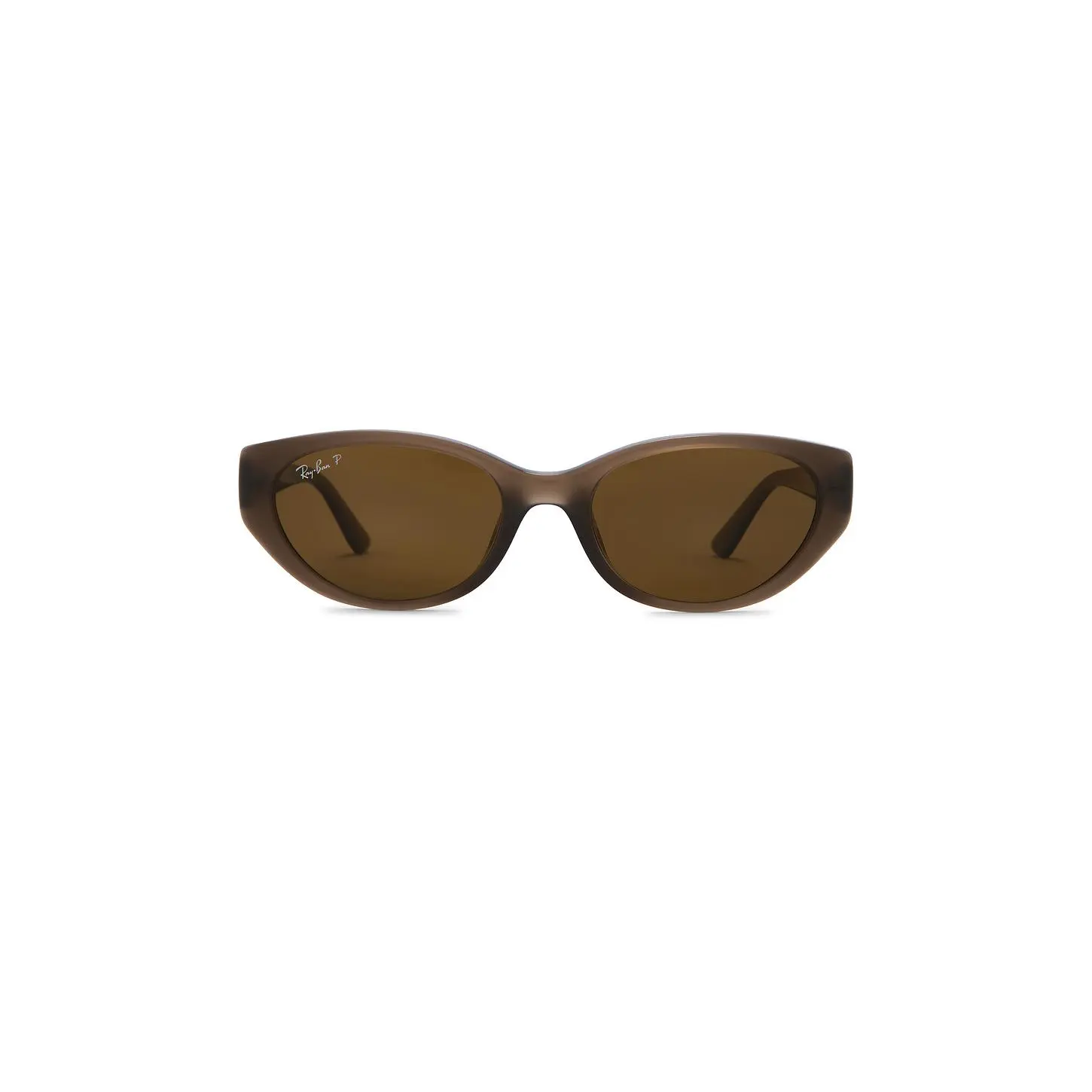 Ray-Ban Oval Sunglasses in Dark Brown - Polar