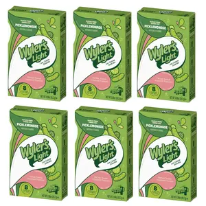 Wyler's Light Pickle Lemonade - Singles to Go Powdered Drink Mix - Pack of 6-8 Per Box 48 Total Servings - Delicious Tasting Pickle Lemonade Flavor
