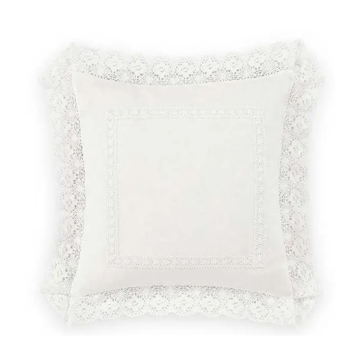 Laura Ashley Annabella White 18" X 18" Pillow Laura Ashley Annabella White 18" X 18" Pillow