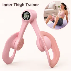 Inner Thigh Trainer for Home Workouts, Compact Leg Exercise Equipment with Count Display for Inner Thighs, Legs and Arms