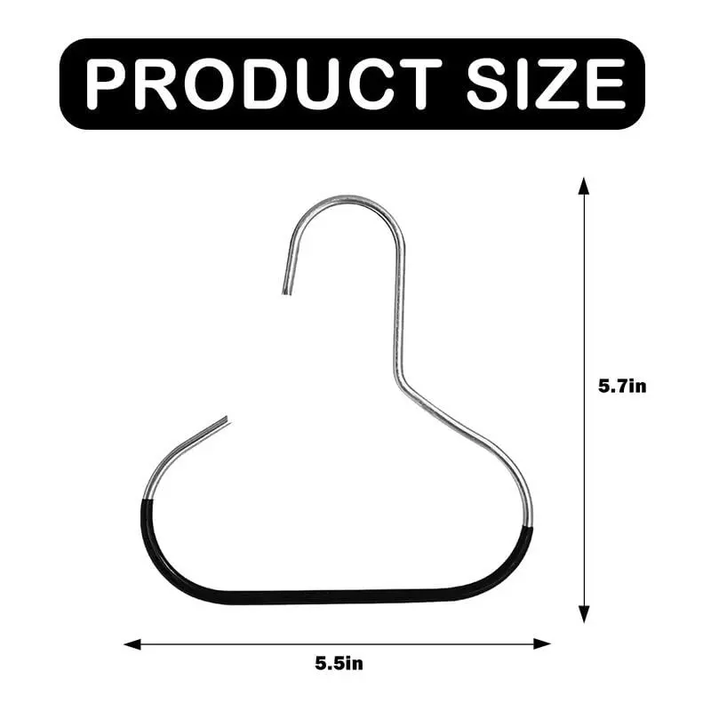 6 Counts Hat Organizer, Durable Stainless Steel Hangers with Reinforced Edges for Long-Term Use Hanging Multifunctional Hook Included Adjustable Hooks summerwins