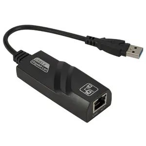 USB 3.0 to Gigabit LAN Ethernet Adapter - 1000 Mbps Network Card with Cable, Plug, Port for Computer, Android TV, Windows 10 PC Household Appliance Accessory