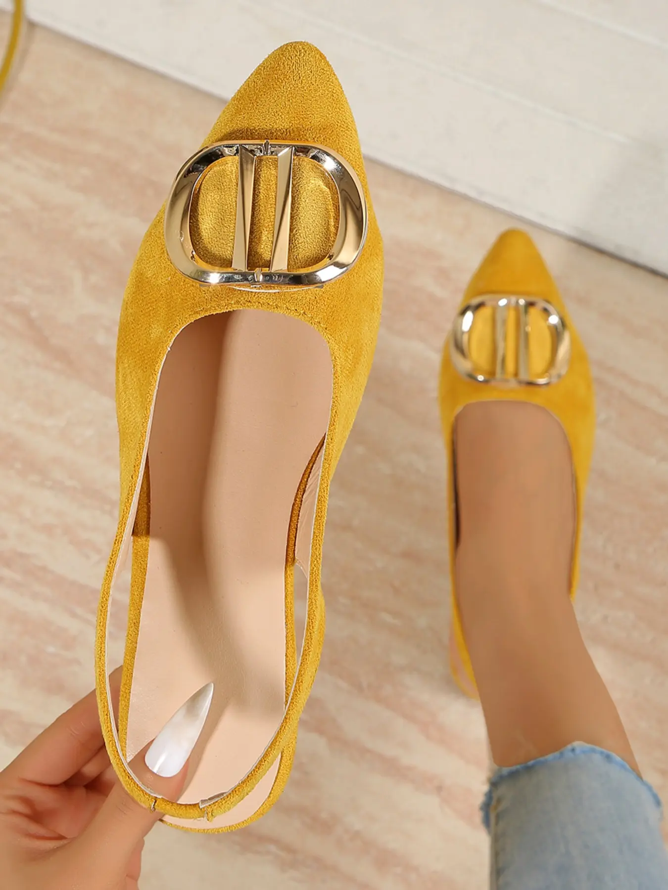 Women's Spring Autumn Solid Color Pointed Flat Shoes, Summer Elegant Lightweight Comfortable Canvas Shoes, Casual Commuter Shoes for All Seasons Casual Fashionable Flats